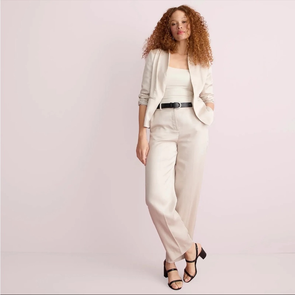 J.Crew Gramercy Twill Going Out Blazer Dusty Shell Size 0P